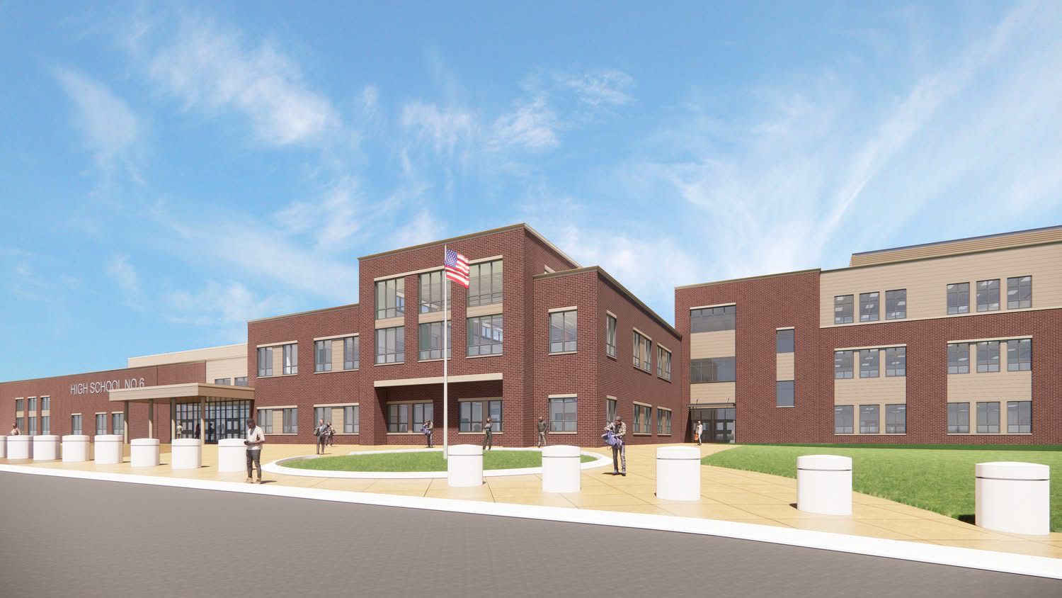 Halifax High School — exterior view